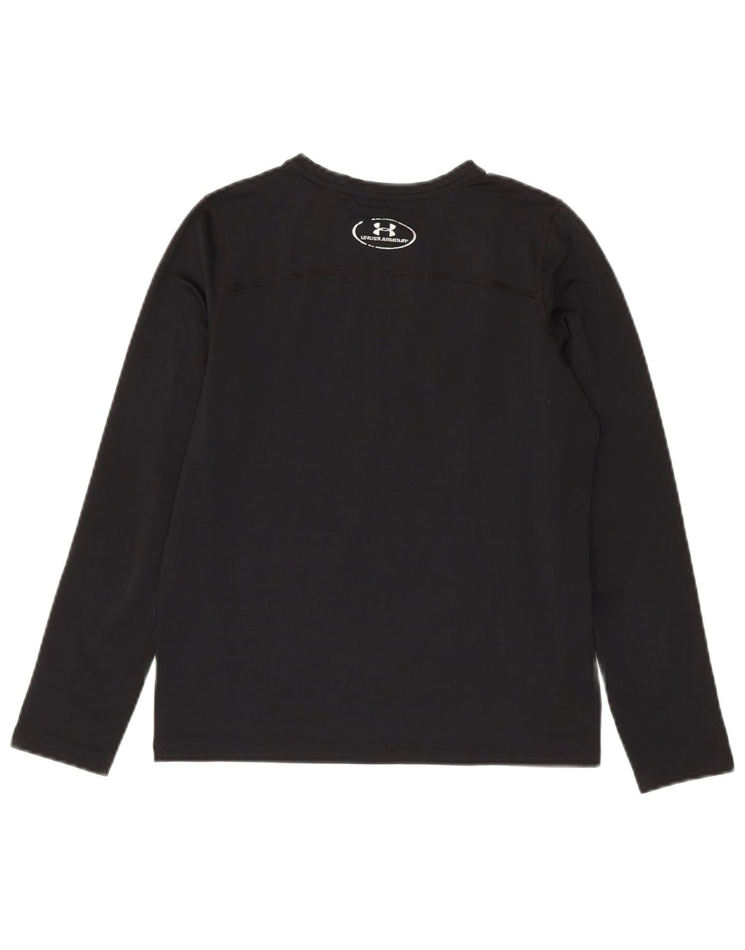 Under Armour Boys Cold Gear Grafisk Top Langærmet 11-12 År Stor Sort