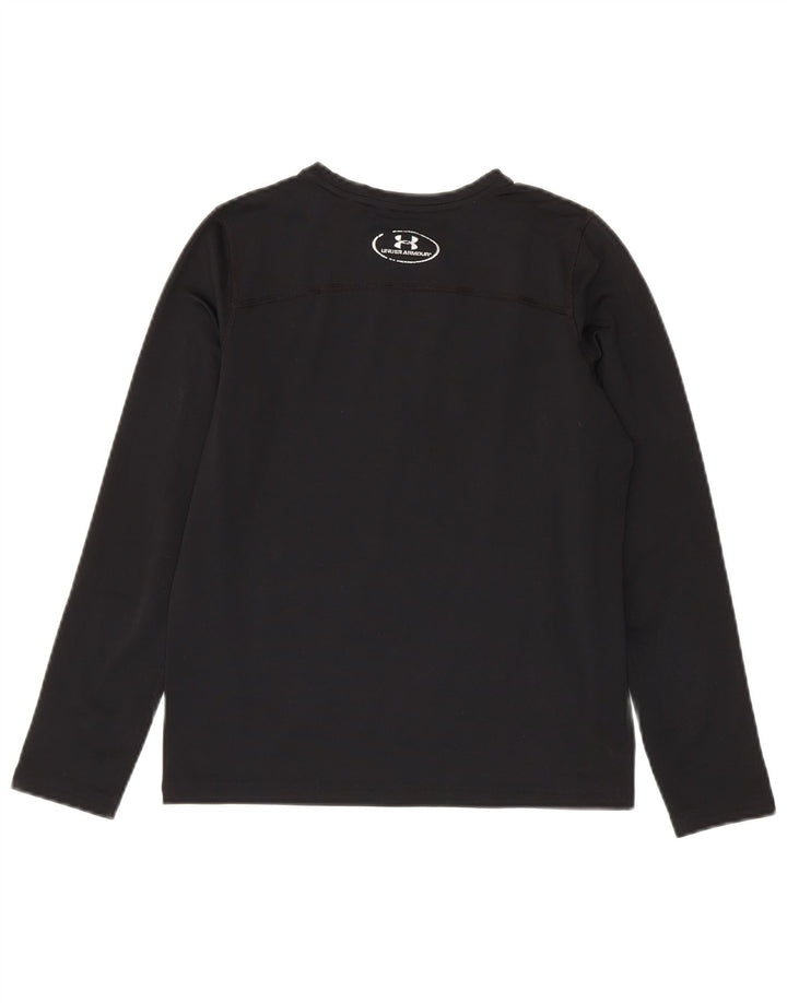 Under Armour Boys Cold Gear Grafisk Top Langærmet 11-12 År Stor Sort