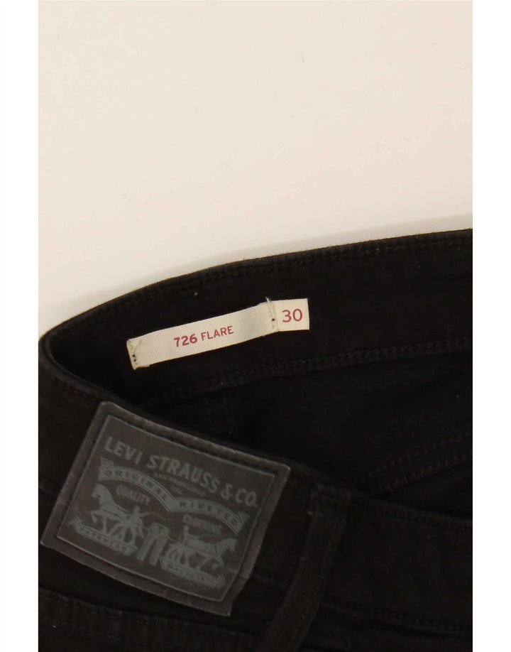 Levi's Dame 726 Flared Jeans W30 L29 Sort