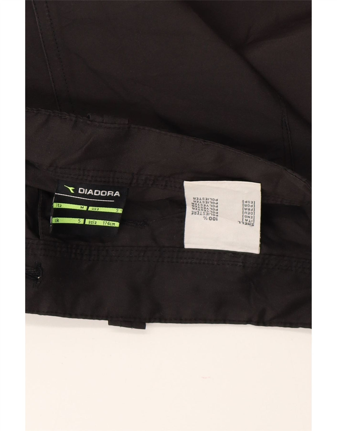 DIADORA Herre Italia Cargo Shorts Små W32 Sort Polyester