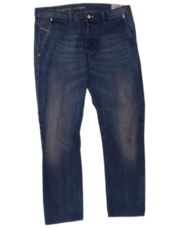Diesel Herre Kakee Carrot Slim Jeans W34 L29 Blå Bomuld