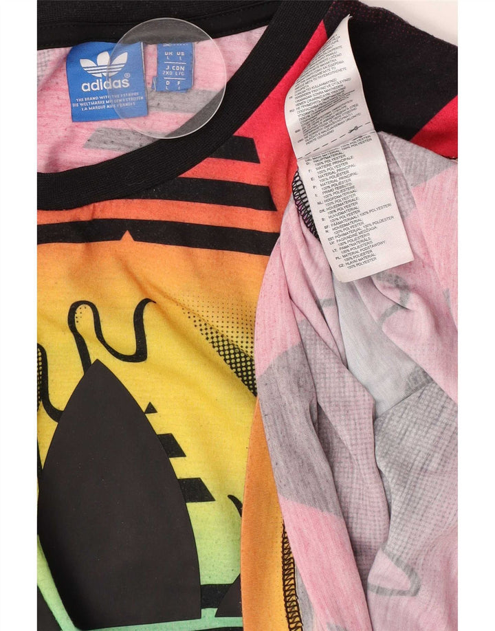 Adidas Grafisk T-shirt top til mænd, stor flerfarvet polyester