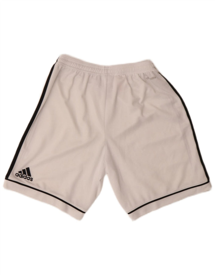 Adidas Boys Climalite Sportshorts 13-14 år Hvid polyester