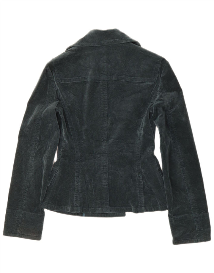 Jigsaw Dame Dobbeltradet Blazer Jacket EU 32 2XS Grå Bomuld