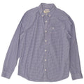 PENGUIN Mens Big & Tall Slim Fit Shirt XL Blue Gingham Cotton