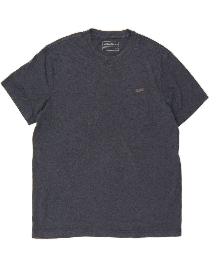 EDDIE BAUER Mens T-Shirt Top Large Navy Blue Cotton Vintage Eddie Bauer and Second-Hand Eddie Bauer from Messina Hembry 