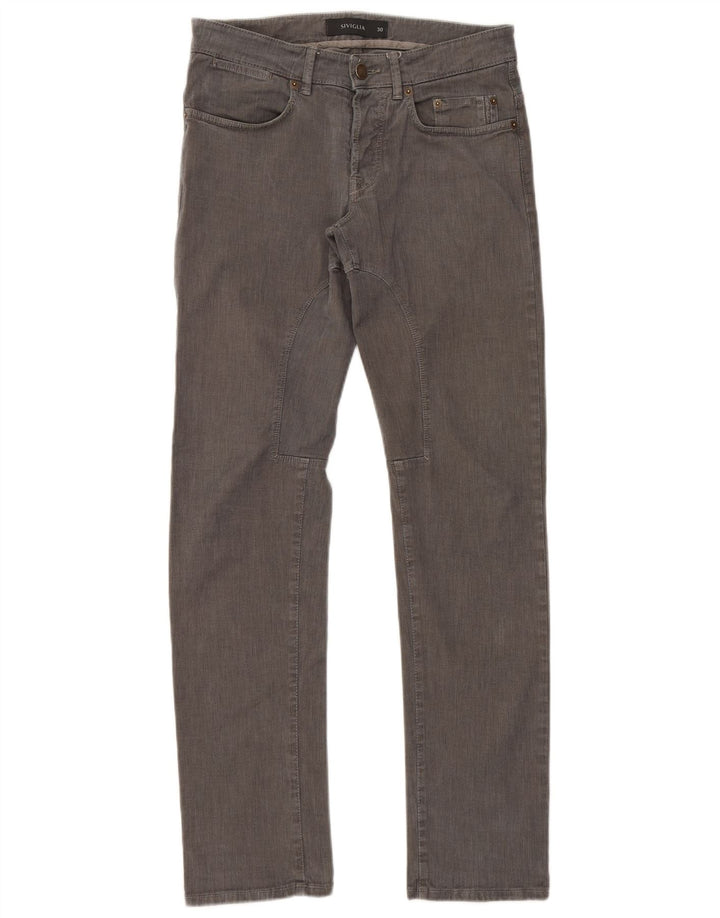 SIVIGLIA Straight jeans til mænd W30 L32 Grå bomuld