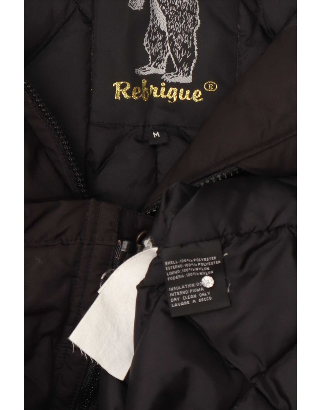 Refrigue Dame Hooded Parka Jacket UK 12 Medium Grey Polyester