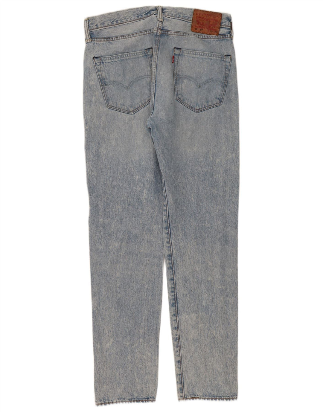 Levi's herre 501 CT distressed straight jeans W32 L32 blå bomuld