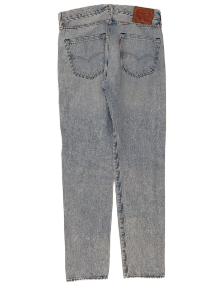 Levi's herre 501 CT distressed straight jeans W32 L32 blå bomuld