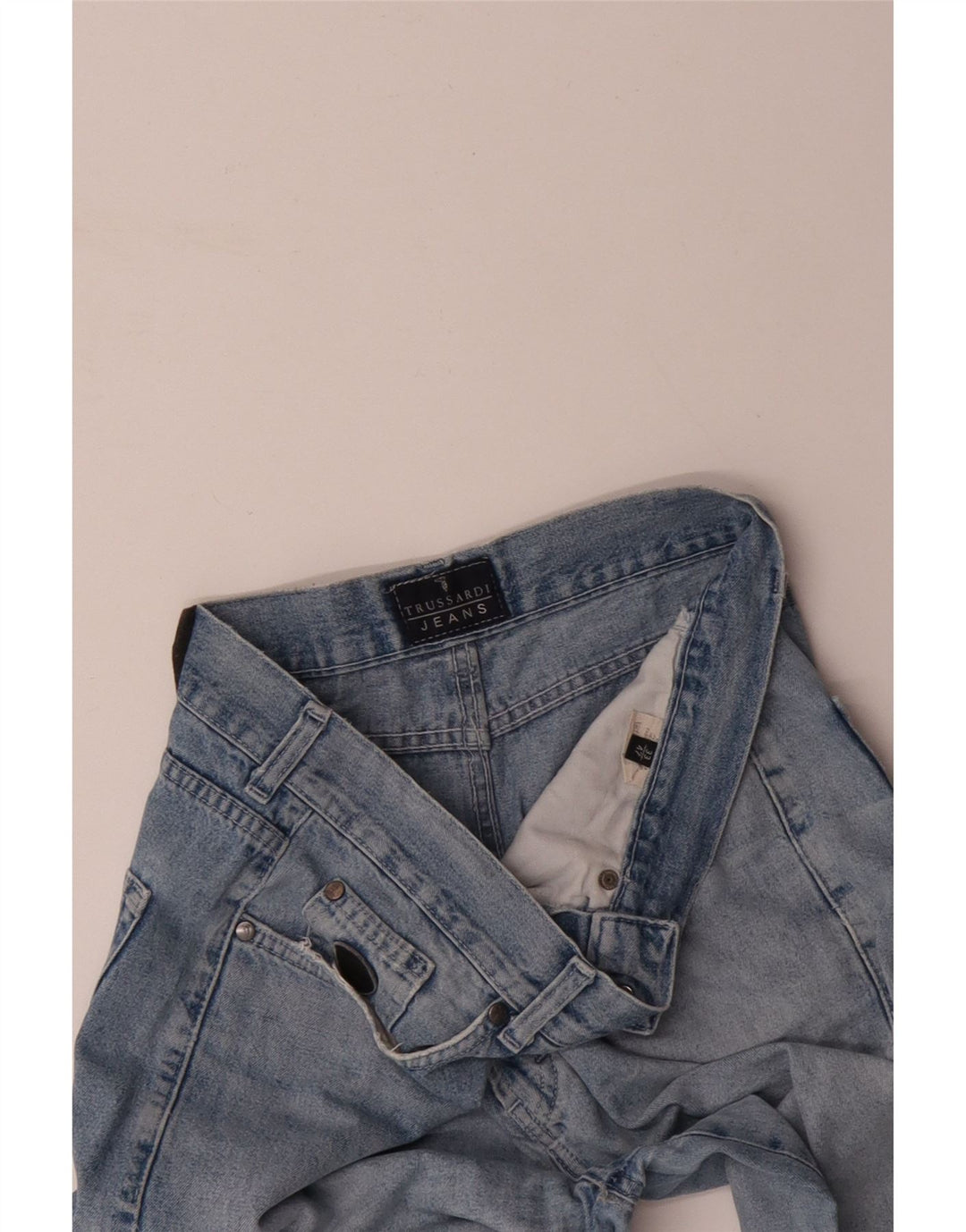 TRUSSARDI Herre tilspidsede jeans W33 L28 Blå