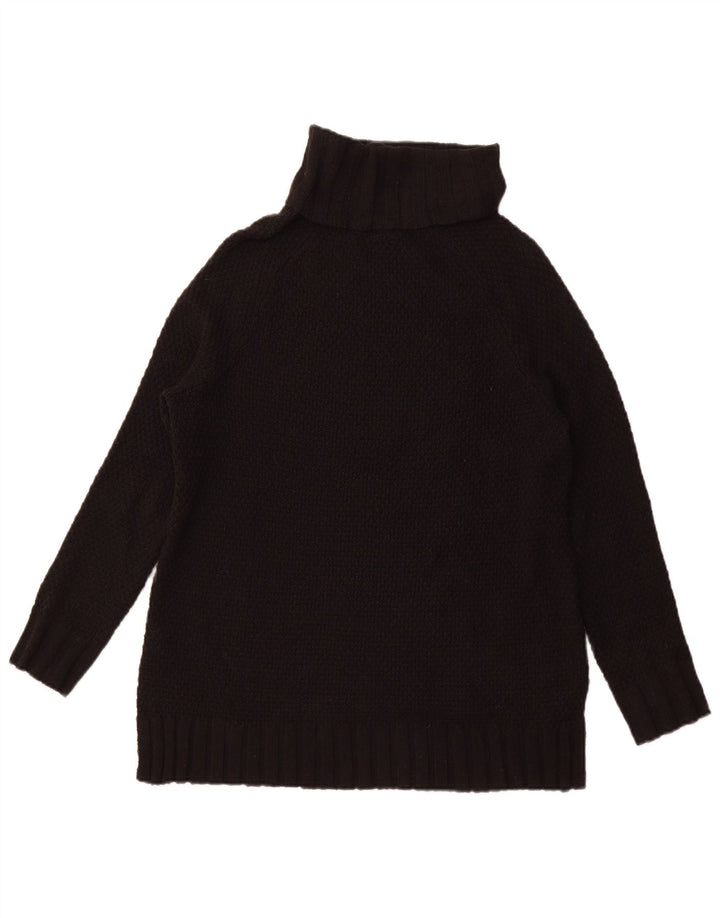 PATAGONIA Dame Oversized rullehals sweater UK 10 Small Black