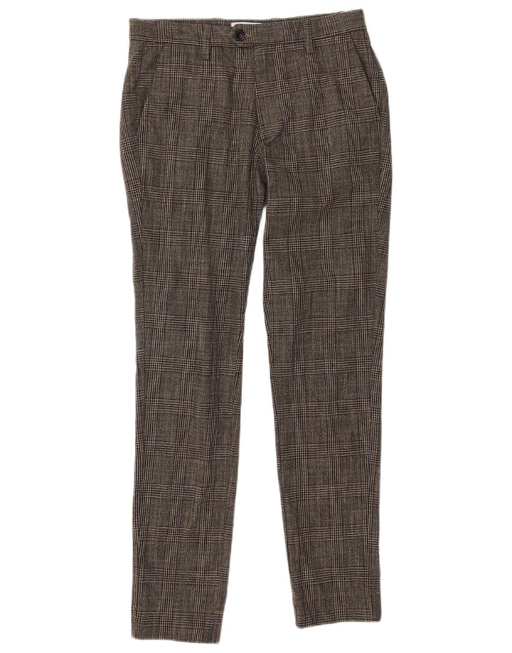 Jack & Jones Herre Slim Suit Bukser W30 L32 Grå ternet polyester