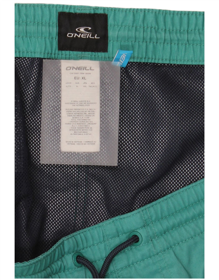 O'Neill badeshorts til mænd XL grøn stribet polyester