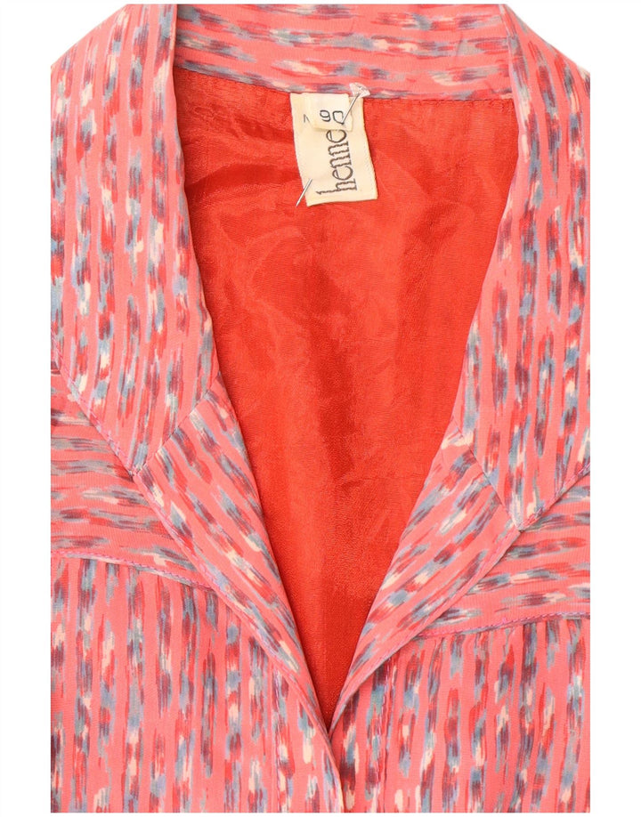 Hennes Dame Ærmeløs Basic Kjole UK 14 Medium Pink Stribet
