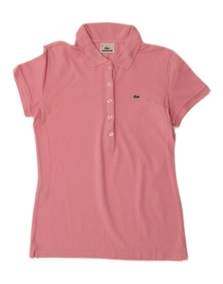 LACOSTE Womens Polo Shirt Size 40 Medium Pink Cotton Vintage Lacoste and Second-Hand Lacoste from Messina Hembry 