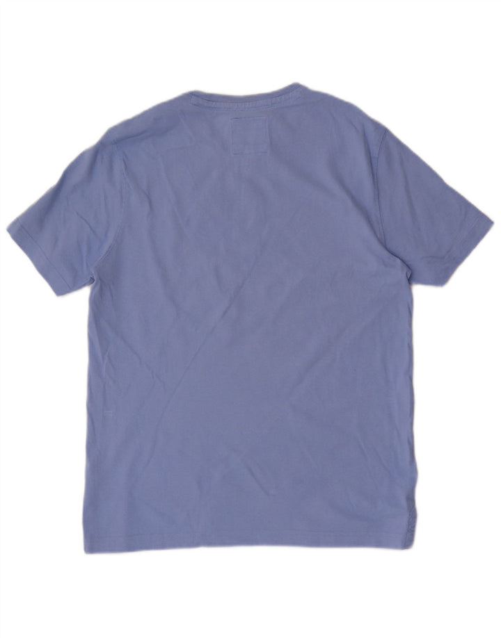 CREW CLOTHING Herre T-Shirt Top Medium Blue Bomuld