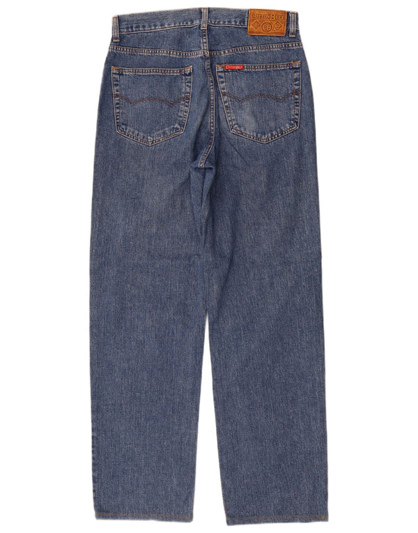 Bomuldsbælte Herre tilspidsede jeans W34 L33 Blå