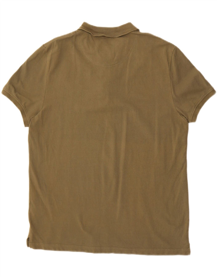 Rifle herre poloshirt 2XL Khaki Bomuld