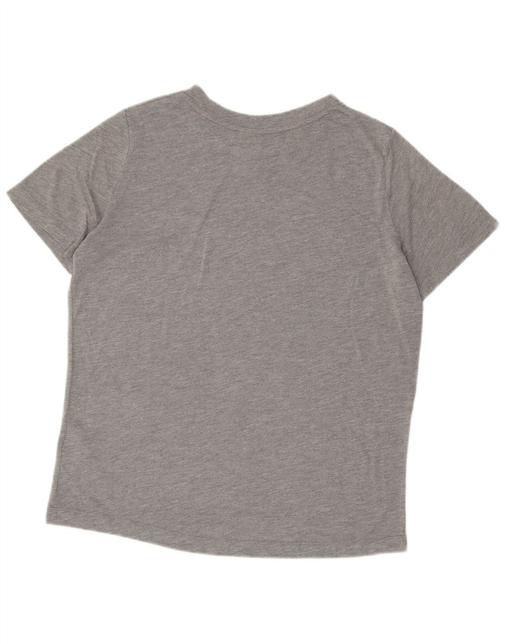 NIKE Herre grafisk grafisk T-shirt top mellemgrå polyester