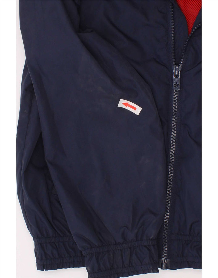 Tommy Hilfiger Boys Hooded Bomber Jacket 7-8 år Navy Blue Polyester