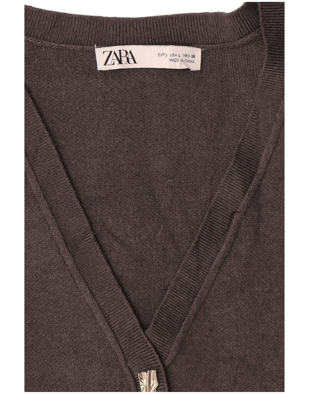 Zara Dame Jumper Dress UK 14 Large Grå