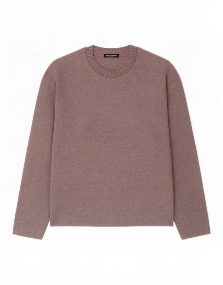 Zara Dame Boat Neck Jumper Sweater UK 16 Large Grå Polyester
