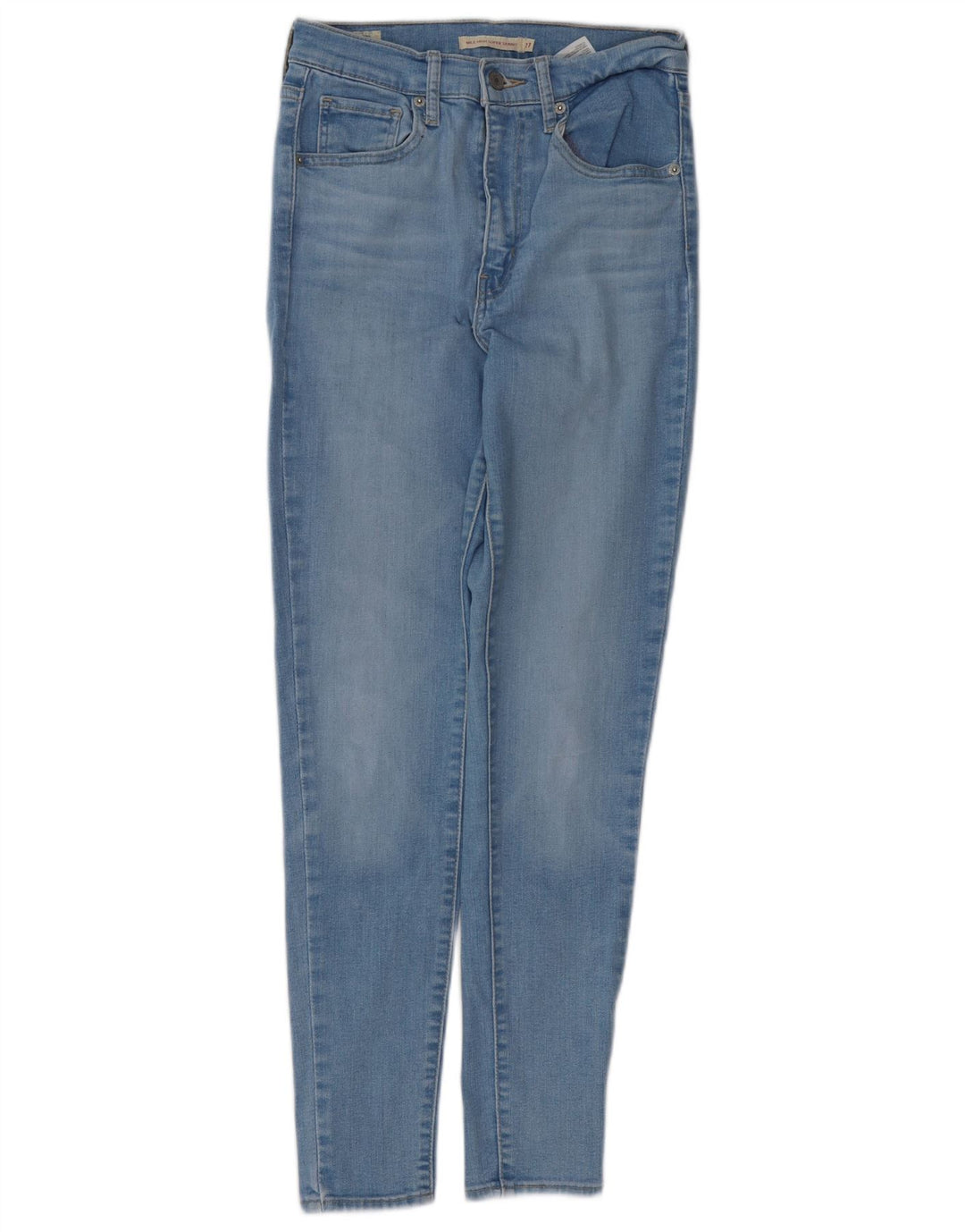 LEVI'S Kvinder Mile High Super Skinny Jeans W27 L28 Blå Bomuld