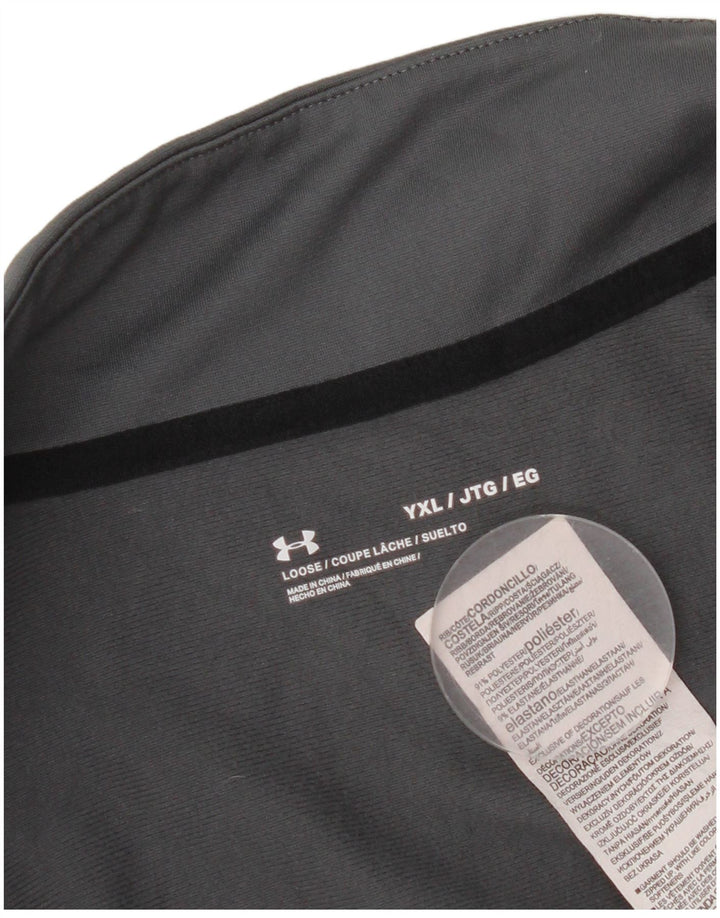 Under Armour Boys Tracksuit Topjakke 13-14 år XL Grå Colourblock