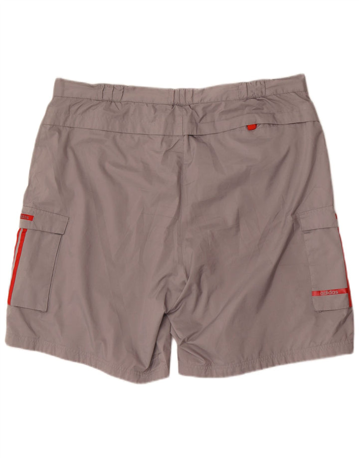 ADIDAS Herre Cargo Shorts 2XL W40 Grå Polyester
