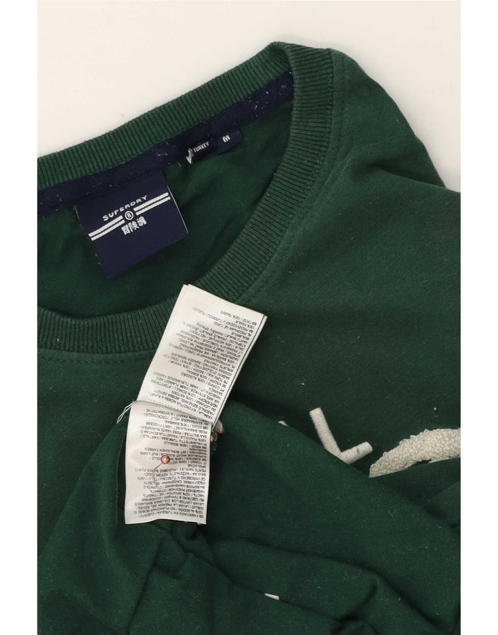 Superdry Grafisk T-shirt til mænd, mellemgrøn bomuld