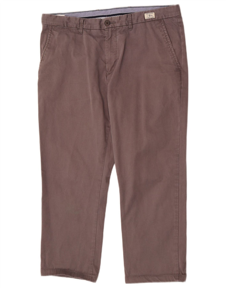 Tommy Hilfiger Herre Cropped Bukser W36 L25 Grå Bomuld
