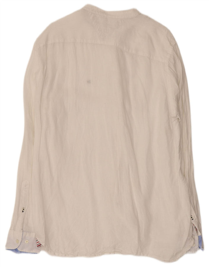 TOMMY HILFIGER Herre Regular Fit skjorte Stor hvid linned