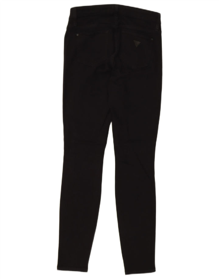GUESS Womens Skinny Jeans W28 L31 Black Cotton
