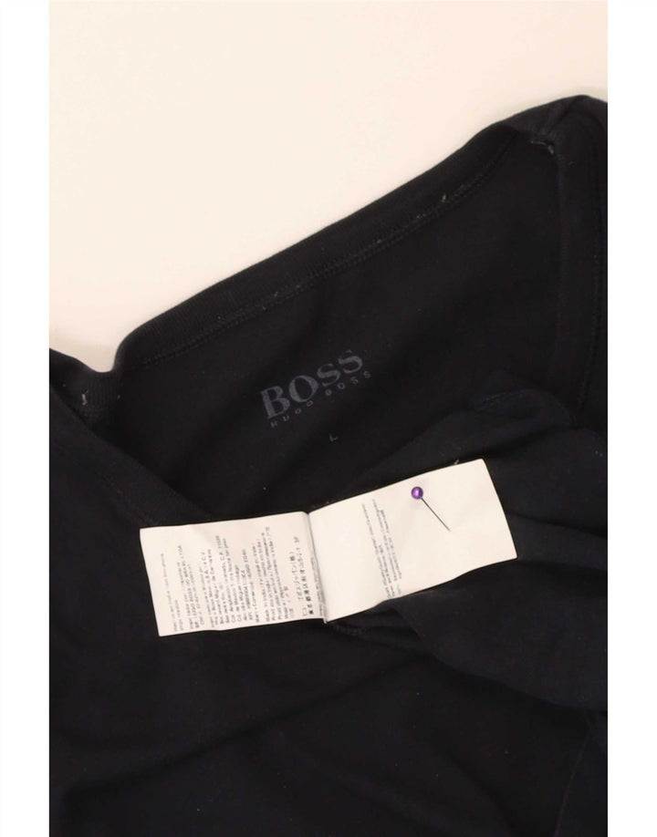 Hugo Boss Herre T-Shirt Top Stor Marineblå Bomuld