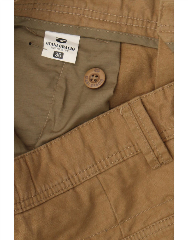 VINTAGE Mens Cargo Shorts W36 Large Beige Vintage Vintage and Second-Hand Vintage from Messina Hembry 