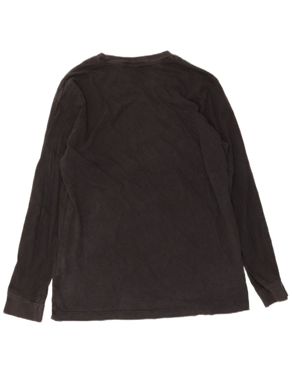 Adidas Mens Graphic Top Long Sleeve Medium Black Cotton