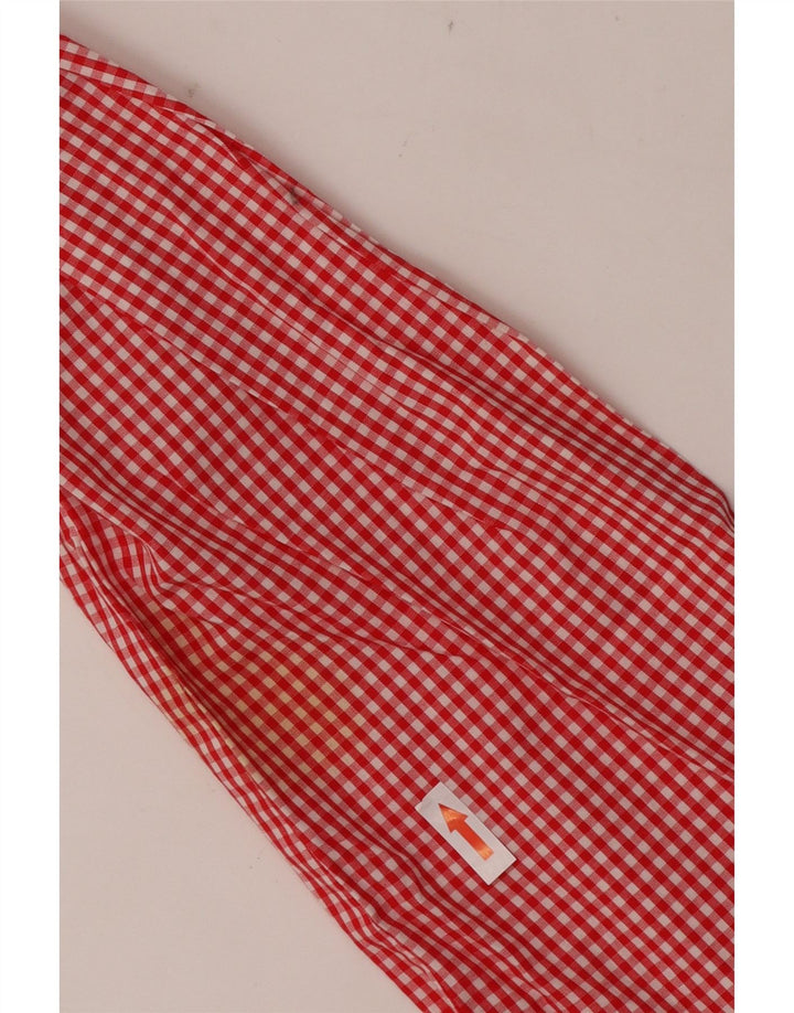 VINTAGE Dameskjorte UK 16 Large Red Gingham Cotton