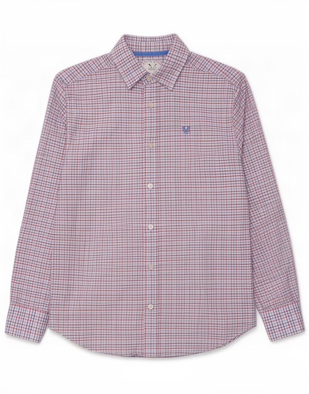 Crew Clothing Herre Classic Fit skjorte Lille flerfarvet ternet bomuld