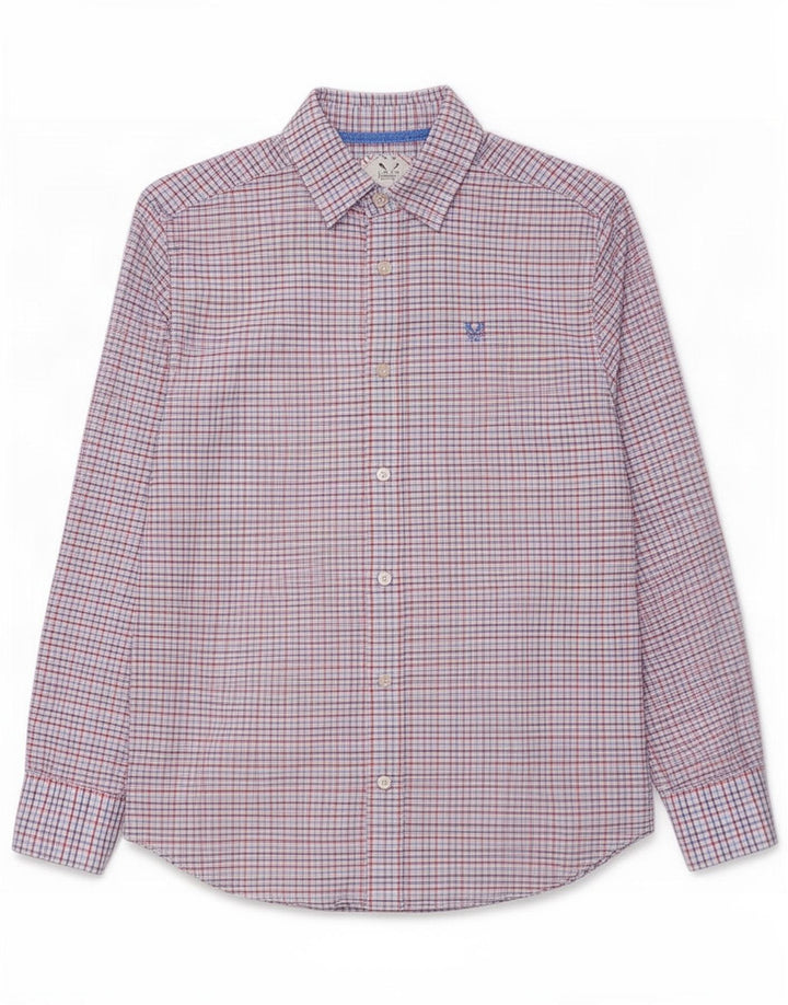 Crew Clothing Herre Classic Fit skjorte Lille flerfarvet ternet bomuld