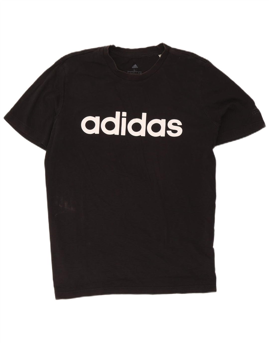 Adidas Grafisk T-shirt top til mænd, stor sort bomuld