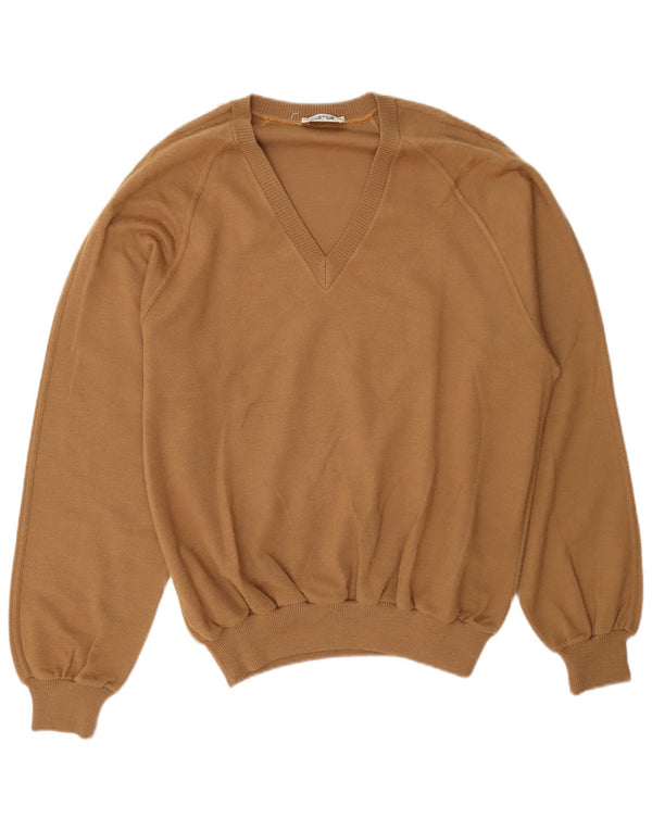 Cagi Herre V-hals sweater Medium Beige