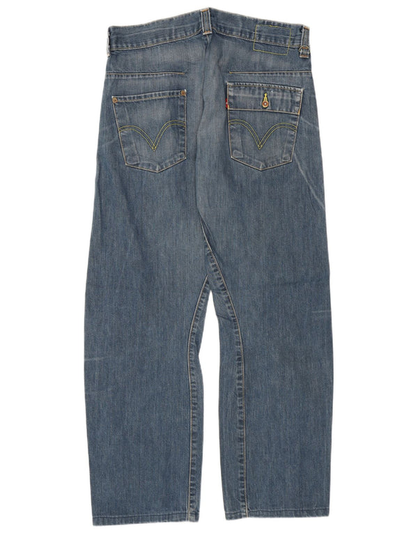 Levi's Straight Jeans til mænd W31 L29 blå bomuld