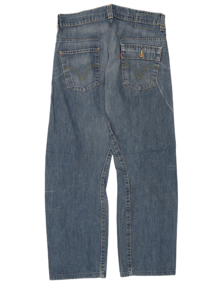 Levi's Straight Jeans til mænd W31 L29 blå bomuld