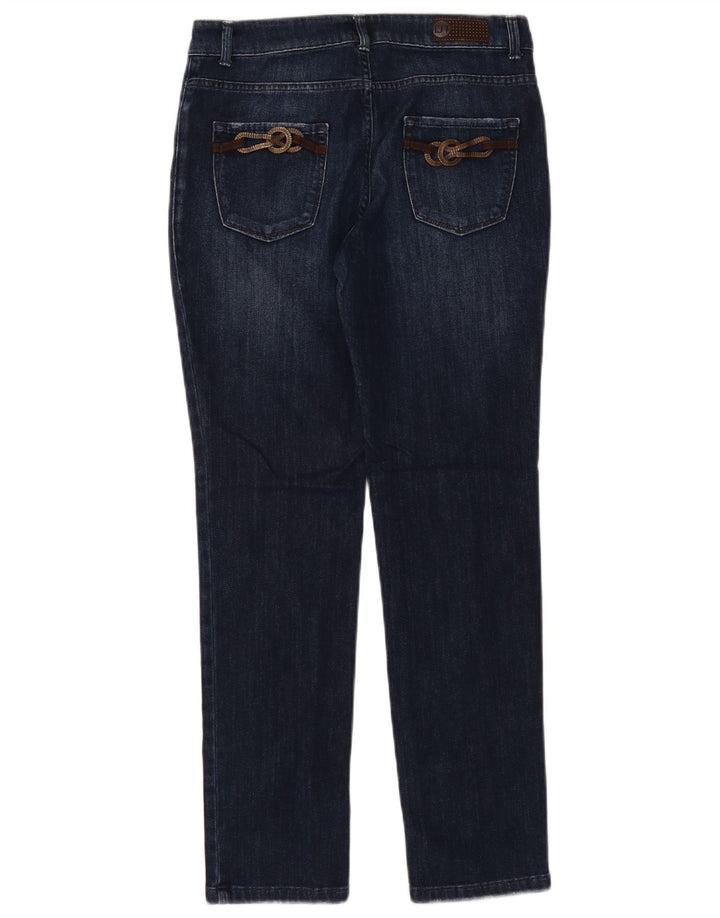TRUSSARDI Dame Slim Jeans W29 L30 Marineblå Bomuld