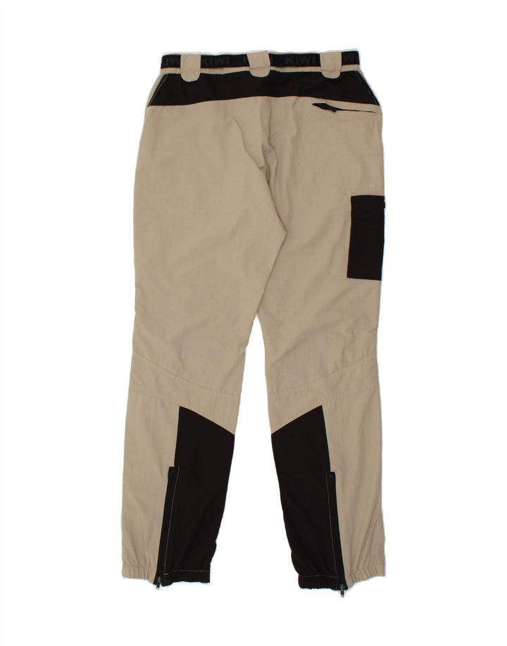 VINTAGE Womens Cargo Trousers IT 44 Medium W30 L30 Beige Colourblock Vintage Vintage and Second-Hand Vintage from Messina Hembry 