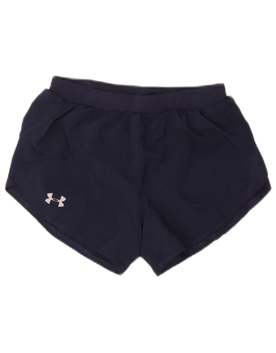 UNDER ARMOR Womens Heat Gear Sportsshorts UK 4 XS Navy Blue