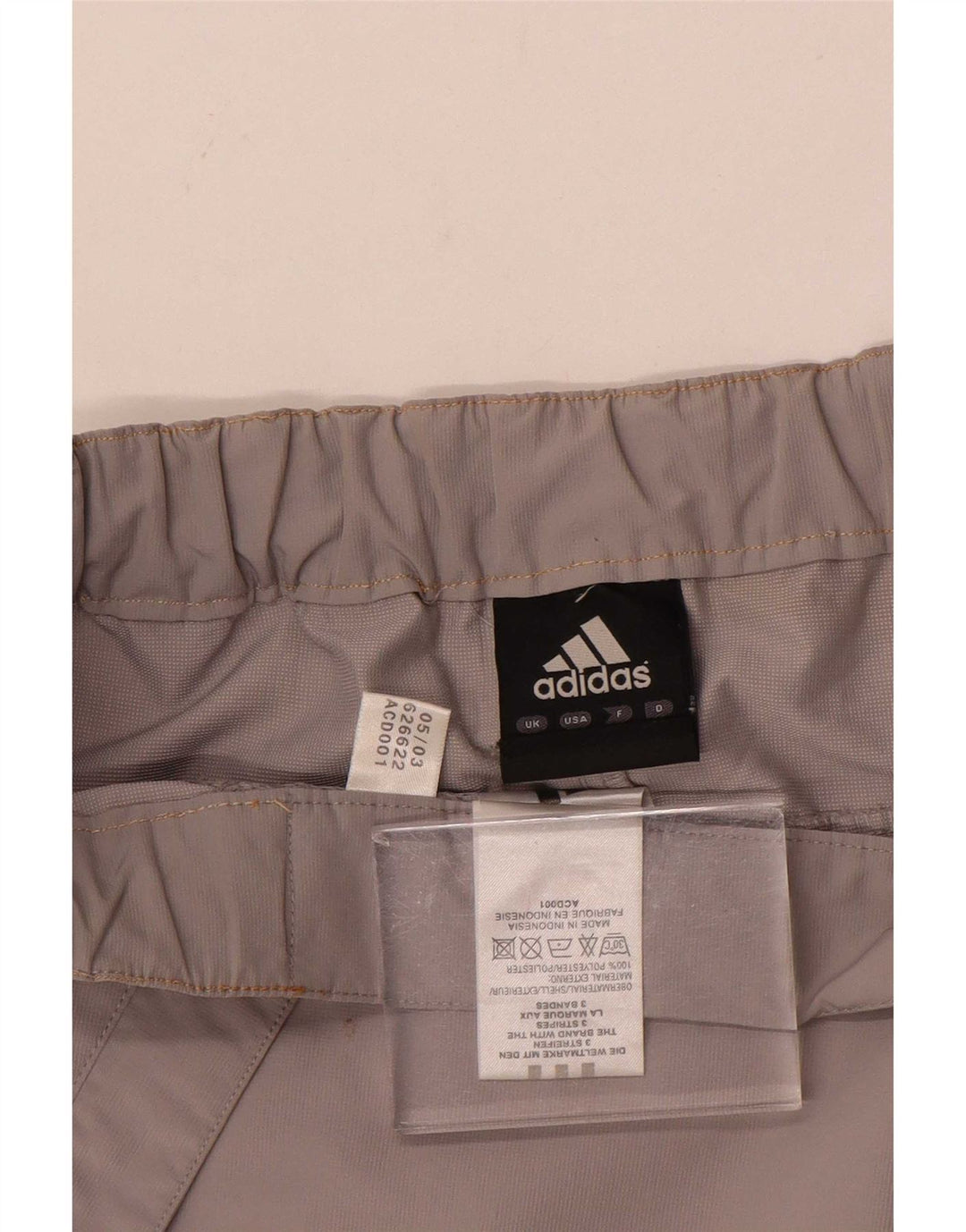 Adidas Straight Chino Bukser XL W40 L32 Grå Polyester