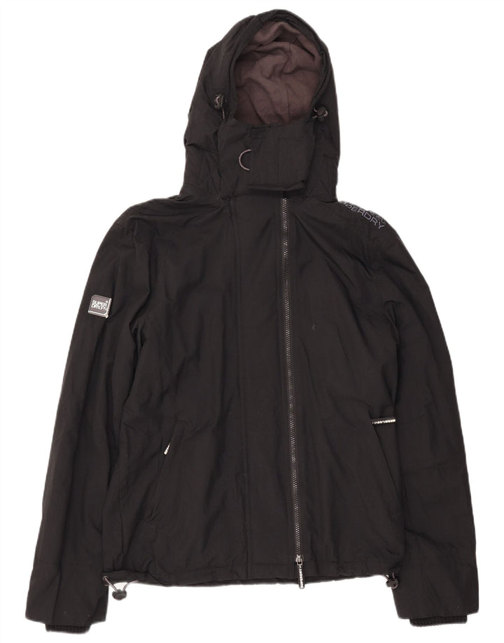 SUPERDRY Herre Windcheater Grafisk Windbreaker Jacket UK 38 Medium Black