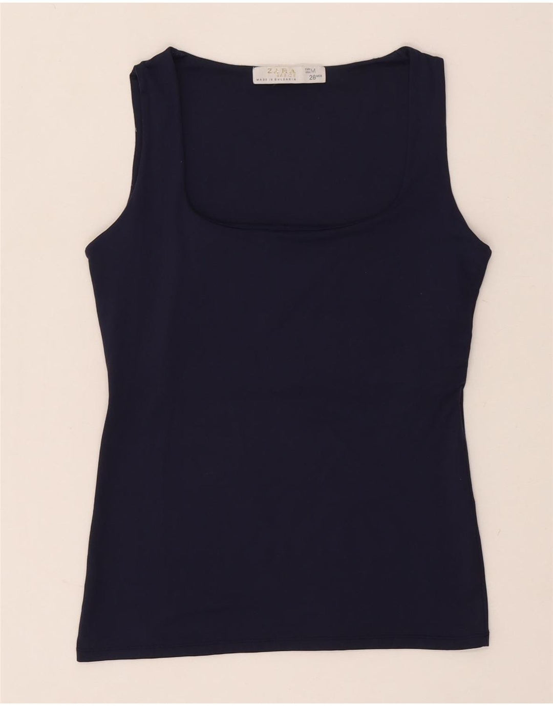 Zara Damevest Top UK 12 Medium Navy Blue
